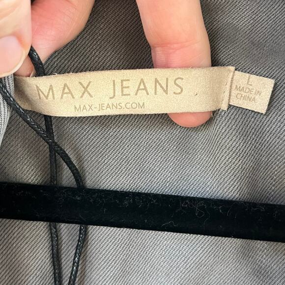 Max Jeans Women's 100% Tencel Open Sleeveless Jacket Taupe Size L. NEW - Picture 7 of 9